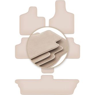 OEM Alfombrillas Premium Beige Para: Chrysler Grand Voyager Iii 7 Plazas 2001-2007