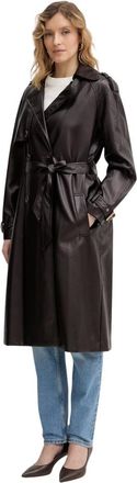Guess Jassen, Dames, Bruin, XL, Leer, Bianka Trench
