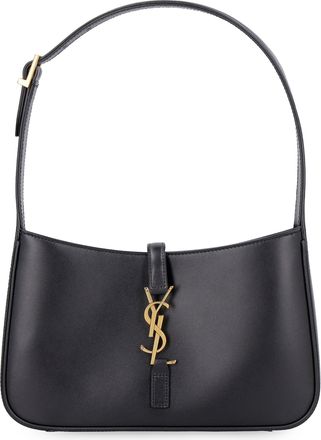 Saint Laurent Womens Leather Shoulder Bag Le 5 &Agrave; 7 Black Calf Handbags Hand