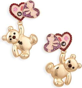 BaubleBar Cuddle Buddy Drop Earrings in Gold Multi at Nordstrom Rack