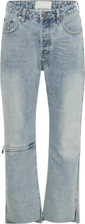 One Teaspoon Mid-rise Blauwe Denim Jeans - Dames - Cropped Jeans - Blauw - W28 - Denim - Jeans