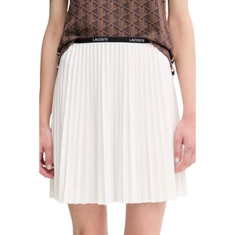 Lacoste Dames, Rokken, Wit, Maat: L Jersey