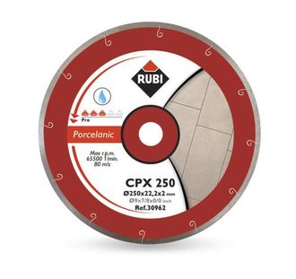 Rubi J-slot Cpx 250 Pro - Disco De Diamante Para Gres Porcel&aacute;nico (250 Mm)