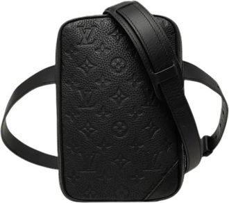 Louis Vuitton Borsa a spalla Monogram Taurillon Pre-owned Utility Side Bag - - Pre-owned - Uomo - Nero - ONE SIZE