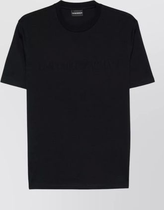 Emporio Armani logo cotton t shirt crew neck