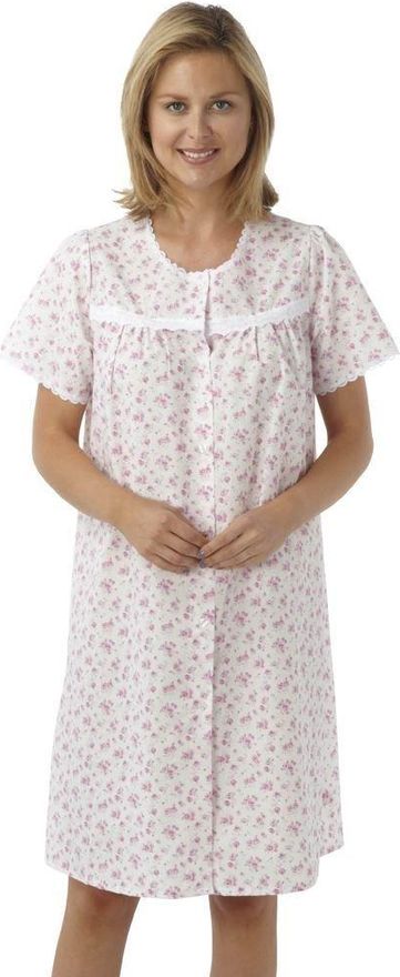 Marlon Ladies Polycotton Dressing Gown Size UK 10 to 30 Bath Robe wrap tie  Pockets Plus (16/18, Blue) from 19.99 - on Stylight