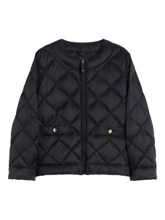 Max Mara quilted button-fastening jacket - women - Polyamide - 48 - Black