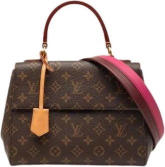 Louis Vuitton Pre-owned Cluny BB - Dames - Vintage Handtas - Bruin - ONE Size - Leer - Vintage