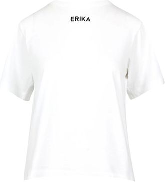 Erika Cavallini Semi Couture Donna, Top, Bianco, S, new