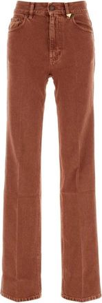Chlo&eacute; Rechte broek - Dames - Straight fit broeken - Bruin - W28 - Broeken
