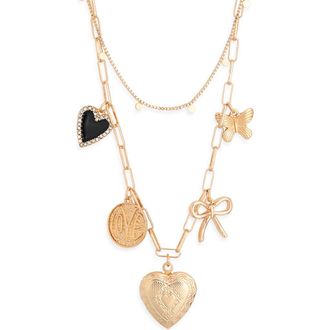 BP. Pretty Charm Necklace in Gold at Nordstrom
