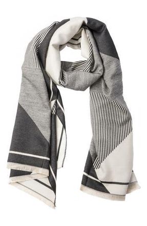 スカーフ Chiaroscuro Biker Scarf - Alexander McQueen - Twill - Grey Alexander McQueen Chiaroscuro Biker Scarf from $436.00 - on