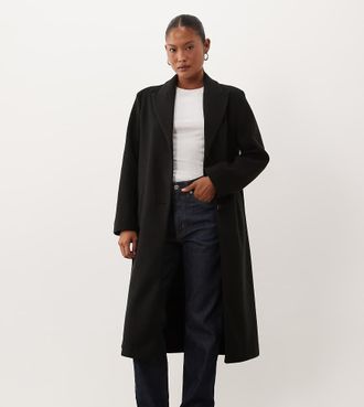 Asos Petite ASOS DESIGN Petite - Soprabito monopetto nero