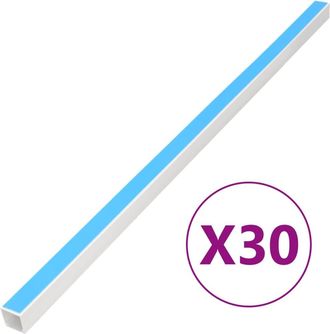 vidaXL Canaletas Para Cables Autoadhesivas Pvc 40x25 Mm 30 M Vidaxl