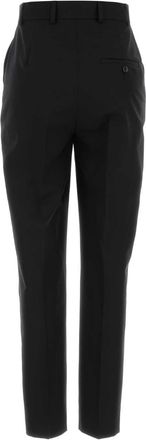 Moschino Womens Black Wool Pant Nero Exterior: Virgin Pantaloni Trousers