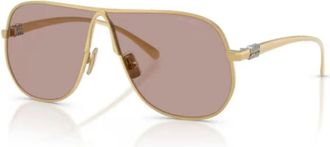 Miu Miu MU A56S Aviator Zonnebril - unisex - Zonnebrillen - Geel - 66 MM - Accessoires