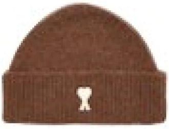 Ami Quota Muts met Ami de Coeur - Dames - Hoeden - Bruin - ONE Size - Accessoires