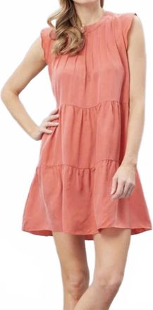 Lola & Sophie Sleeveless Dress In Coral