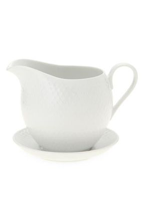 Lyngby Porcelæn Rhombe Sauce Boat in White at Nordstrom