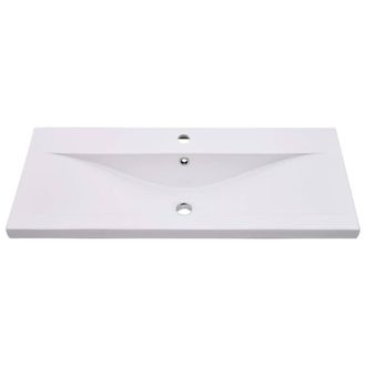 Berkfield Home Elegant Built-in Basin 91x39.5x18.5 cm Ceramic White