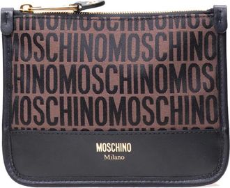 Moschino Lost And Found Pochette - Dames - Clutches - Bruin - ONE Size - Katoen - Tassen