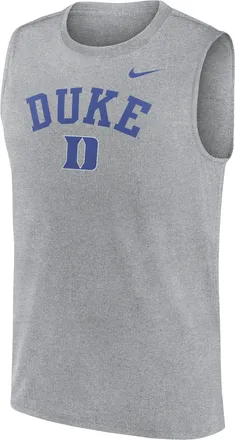 Nike Duke Primetime Arch Legend Nike Mens Dri-FIT College Muscle Tank Top in Grey | 01B306GDU-G1M