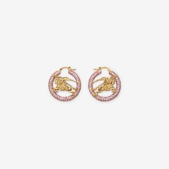 Burberry EKD Pavé Hoop Earrings