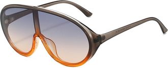 Generic Large Frame Mens Sports Sunglasses Outdoor Womens Vacation Commuter Sun Glasses(Grey)