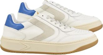 Valsport Schoenen, Heren, Veelkleurig, 43 EU, Su&egrave;de, Witte Leren Su&egrave;de Sneakers