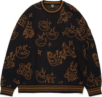 Li-Ning Rijindoujin All-Over Print Sweater Black Brown AMBT007-2