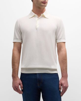 Brioni Mens Sea Island Polo Shirt