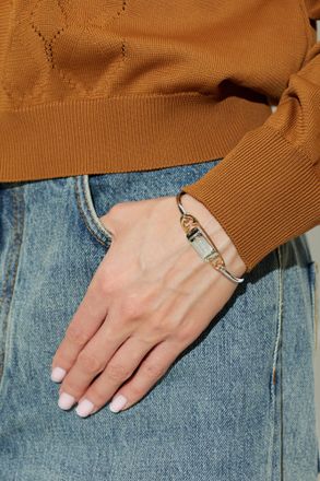 Kate Spade New York Bracelet With Engraved Logo, Womens, Silver