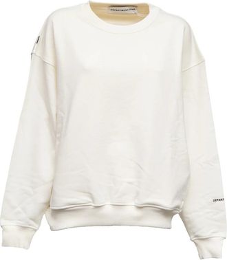 Department Five Non-brushed Crewneck Sweatshirt - Dames - Sweatshirts - Wit - M - Hoodies & sweatvesten