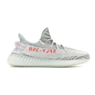 adidas Sneakers, male, Gray, Size: 3 2/3 US Blue Tint Yeezy Boost 350 V2