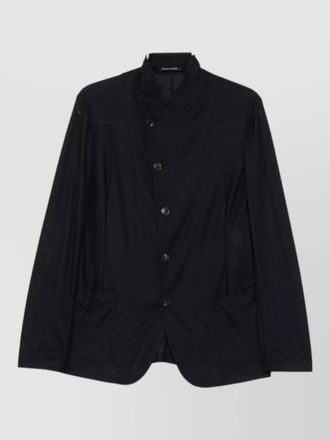 Emporio Armani wool blazer jacket structured lapel design