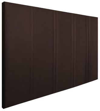 HOGAR 24 Cabecero amur tapizado en polipiel chocolate, 140x110x5cm