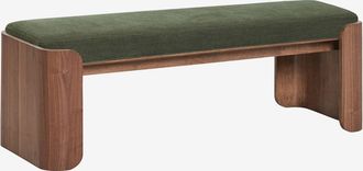 Sklum Banco En Madera De Caucho Y Chapa Lofren Sklum &x2194&xfe0e 140 Cm
