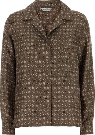 Max Mara Printed Silk Disco Shirt