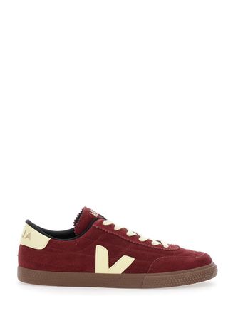 Veja Panenka Bordeaux Low Top Sneakers With Logo Patch On The Side And Contrasting Heel With Logo Lettering In Leather Unisex