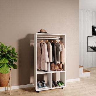 Vicco Armario De Ropa Sydney, Blanco, 70 X 128 Cm Vicco