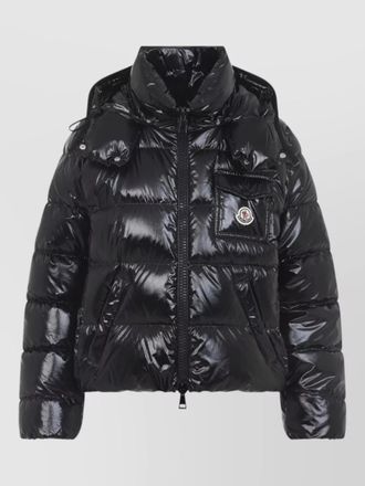 Moncler down hooded short puffer jacket