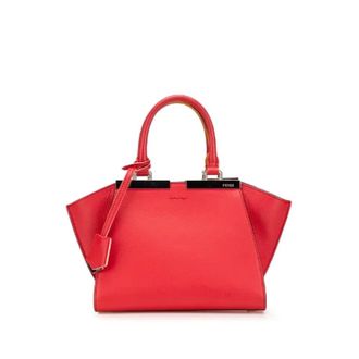 Fendi Pre-owned Handbags, female, Red, Size: ONE SIZE Pre-owned Leather Handbag