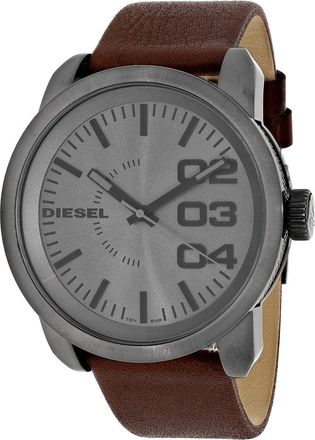 Diesel Mens Double Down Gunmetal Dial Watch