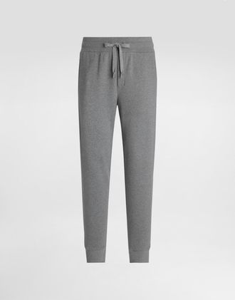 Dolce & Gabbana Stretch Jersey Jogging Pants With Tag - Man Pants And Shorts Gray 44