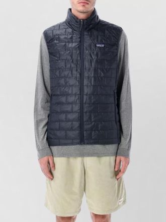 Patagonia nano puff vest high collar quilted design