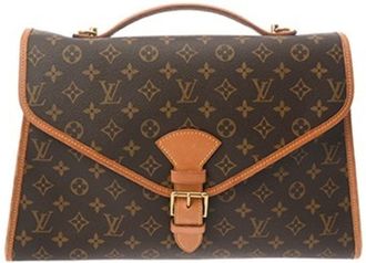 Louis Vuitton Brown Monogram Briefcase (Pre-Owned)