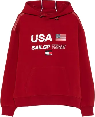 Tommy Hilfiger x Sail GP USA Team hoodie - unisex - Cotton/Polyester/Elastane - M - Red