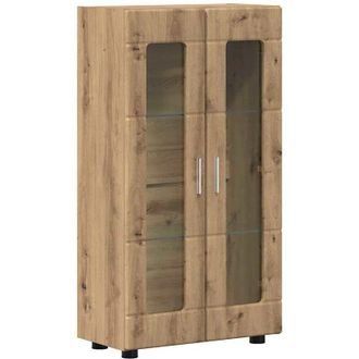 vidaXL Aparador Con Estante Roble Artesanal 55,5 X 29 X 103 Cm Vidaxl