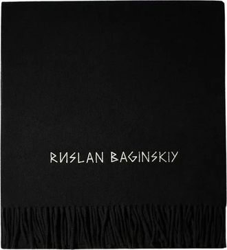 Ruslan Baginskiy Wollen sjaal - Dames - Accessoires - Zwart - Maat: ONE Size Wol