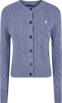 Ralph Lauren Sweater Cardigan Flannel Grey Heather